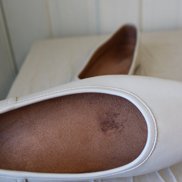 NEW Vionic Orinda Flats Ivory Leather sz 7.5 - Picture 9 of 12